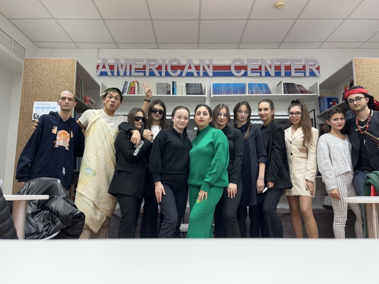 Comrat Students Celebrate Halloween at the American Center of Comrat State University
