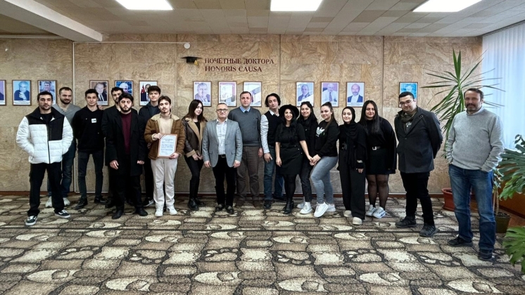 Rector of Comrat State University Assoc.prof. PhD Serghei Zaharia held a meeting with students from the Republic of Turkey